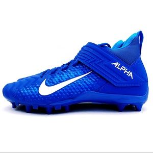 nike blue and white cleats